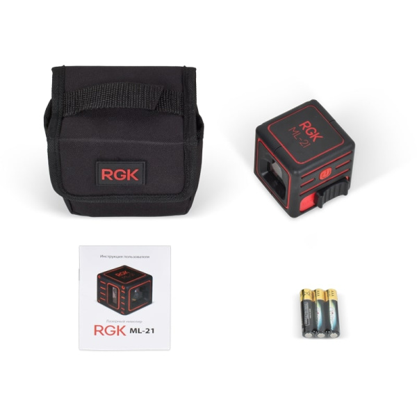 Комплект: лазерный уровень RGK ML-21 + штатив RGK F130 купить по низкой цене | МАКСПРОФИТ