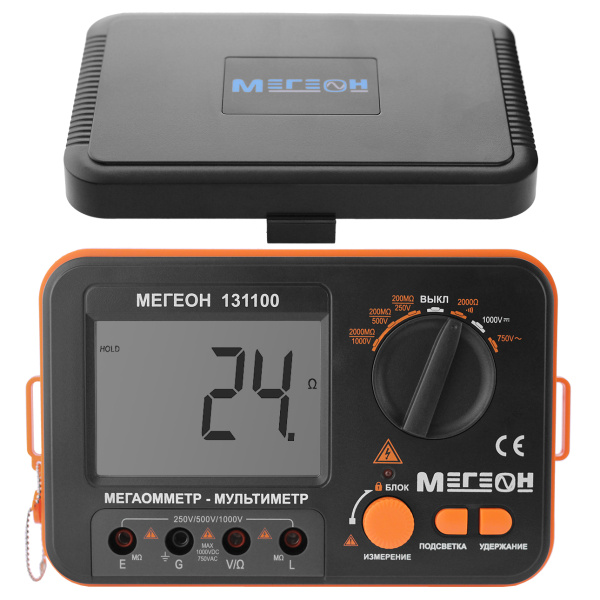 Мегаомметр (измеритель сопротивления изоляции) МЕГЕОН 131100 купить по низкой цене | МАКСПРОФИТ